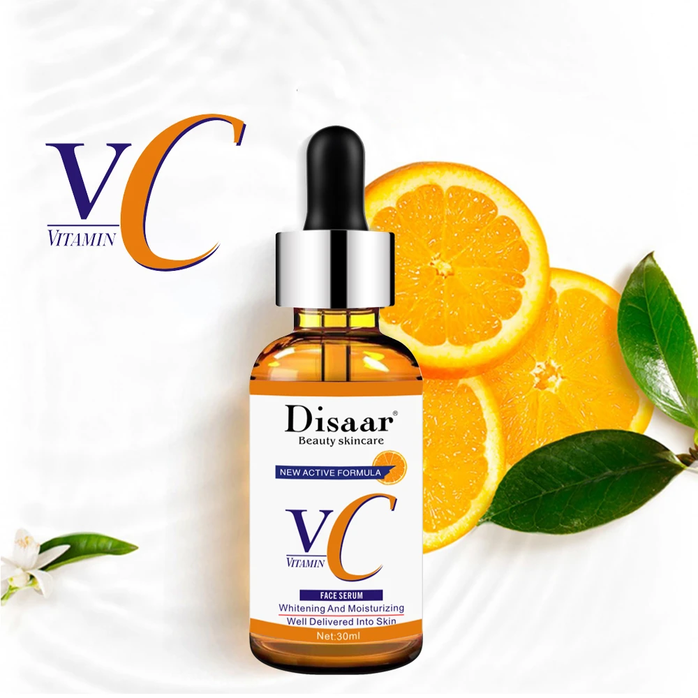 Sérum Visage Pur Éclaircissant Bio Disaar à la Vitamine C et à l'Acide Hyaluronique pour les Soins de la Peau